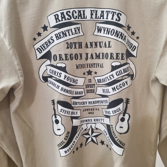 Oregon Jamboree Music Festival long sleeve, Medium, Rascal Flatt. 2012 - Picture 2 of 8